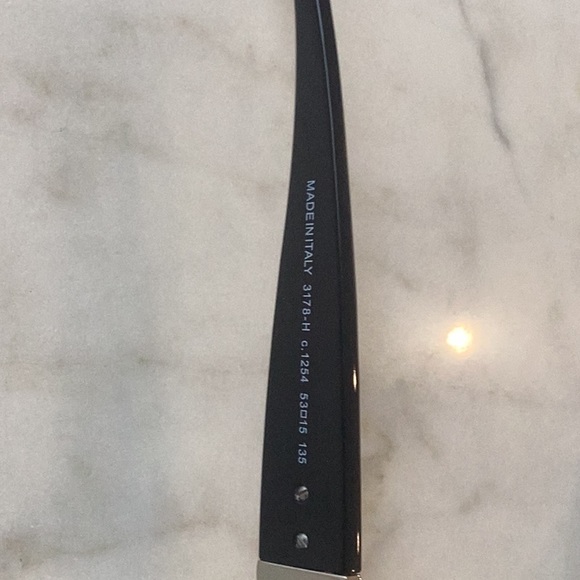 Chanel Paris reading glasses with black frames and pearl accents on arms. - Picture 4 of 8